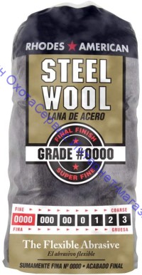 Стальная вата Homax Steel Wool, 12 pad, Grade #0000, Rhodes American, Final Finish, 10120000