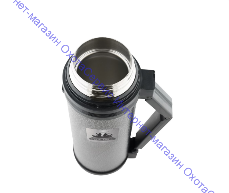 Термос универсальный THERMOcafe HAMMP-1800 F&H 1.8L, дополнительная чашка, складная ручка, съёмный ремень, серый, 147011 (725448)