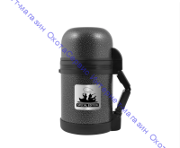 Термос универсальный THERMOcafe HAMMP-800 F&H 0.8L, дополнительная чашка, складная ручка, съёмный ремень, серый, 145826 (725332)