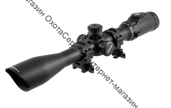 Прицел LEAPERS Accushot Precision 4-16X44, 30мм, SF-параллакс, сетка MilDot, подсветка IE36, кольца, 700г, SCP3-U416AOIEW