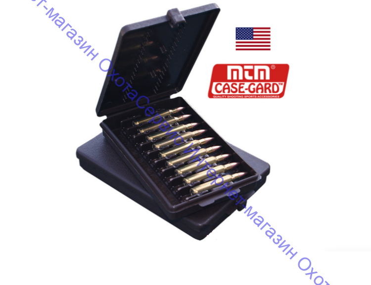 Коробочка фирмы MTM для 9 нарезных патронов, W-9-LM-70
