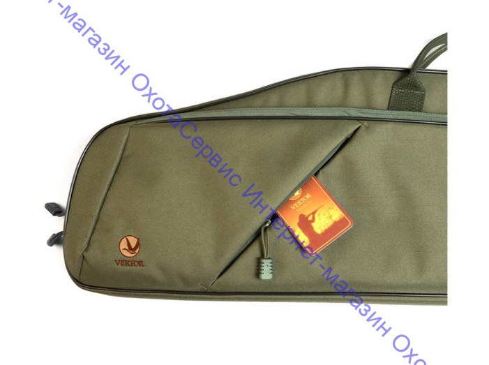 Чехол VEKTOR, L=120см, из ПВХ, подклад ППУ, для карабина с оптикой, 2 кармана: 103см + для документов, 2 лямки, ручка, СМ-002