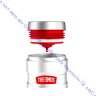 Термос для напитков (термокружка) THERMOS KING SK-1005 RCMW 0.47L, нержавеющая сталь, клапан, крышка-пробка, цвет белый, 375766