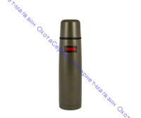 Термос для напитков THERMOS FBB-1000 AG 1L, нержавеющая сталь, клапан, крышка-чашка, Army Green, 673473