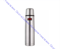 Термос для напитков THERMOS FBB-1000 B SBK 1L, нержавеющая сталь, клапан, крышка-чашка, стальной, 853240