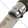Нож Opinel серии Tradition Trekking №07, клинок 8см, нерж.сталь, рукоять-граб, цвет зеленый, темляк, 002210
