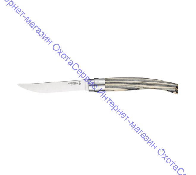 Набор ножей Opinel серии Table Chic №10 - 4шт., клинок 10см, нерж. сталь, зеркальная полировка, рукоять-береза, 001829