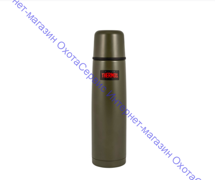 Термос для напитков THERMOS FBB-750 AG 0.75L, нержавеющая сталь, клапан, крышка-чашка, Army Green, 673466