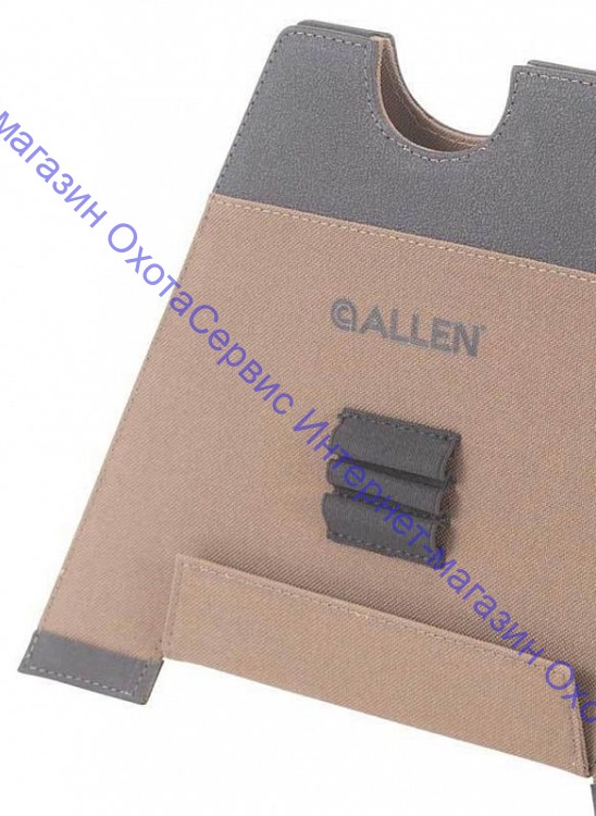Опора Allen жесткая, складная, высота 20см, карман на 3 патр., 31х18х2см, пластик+ткань, коричневый, 0,65кг, 18407