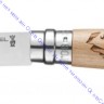 Нож Opinel серии Tradition Alpine Adventures №08, клинок 8,5см, нерж.сталь, рукоять-дуб, рис.-пеший туризм, 002186