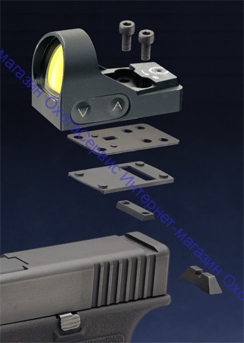Коллиматор TS-XT6 mini открытого типа, c креплением на Weaver в комплекте, сменная яркость марки, TSQXT6
