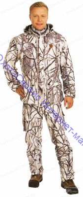 Костюм зимний  JahtiJakt Pro suit Snow Camo + экстрабонус, размер M, JJ01B6R00CM