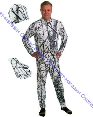 Костюм зимний  JahtiJakt Pro suit Snow Camo + экстрабонус, размер M, JJ01B6R00CM