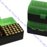 Коробочка-кейс фирмы MTM для патронов .243, .308 кал., зеленовато-черная, RM-50-16T