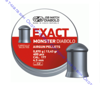 Пульки JSB Exact monster diablo кал. 4,52мм, 0,87г (400 шт./бан.), JSB