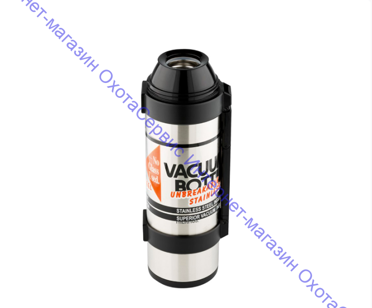 Термос для напитков THERMOS  NCB-12B Rocket Bottle 1.2L, дополнительная чашка, складная ручка, съёмный ремень, стальной, 835666