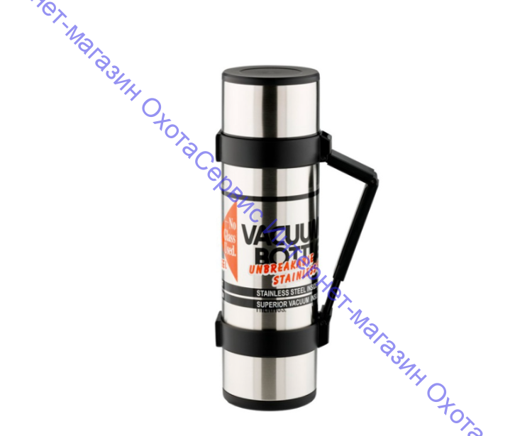 Термос для напитков THERMOS  NCB-1800 Rocket Bottle 1.8L, дополнительная чашка, складная ручка, съёмный ремень, стальной, 835680