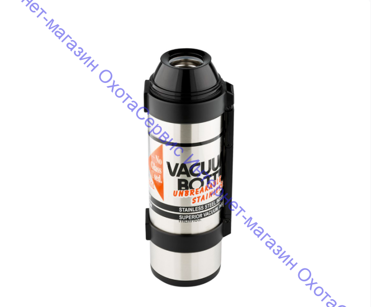 Термос для напитков THERMOS  NCB-1800 Rocket Bottle 1.8L, дополнительная чашка, складная ручка, съёмный ремень, стальной, 835680