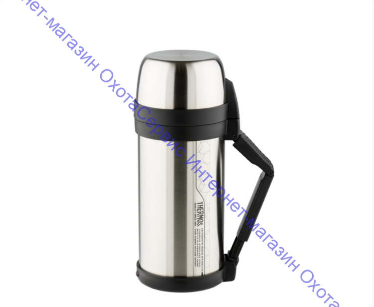 Термос  универсальный THERMOS FDH-1650 1.65L, поильник, дополнительная чашка, складная ручка, съёмный ремень, стальной, 923646