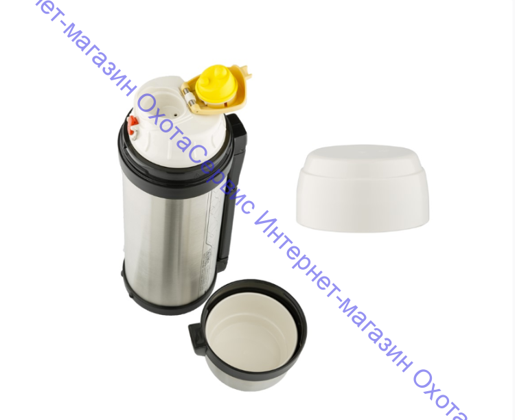 Термос  универсальный THERMOS FDH-2005 2.0L, поильник, дополнительная чашка, складная ручка, съёмный ремень, стальной, 923653