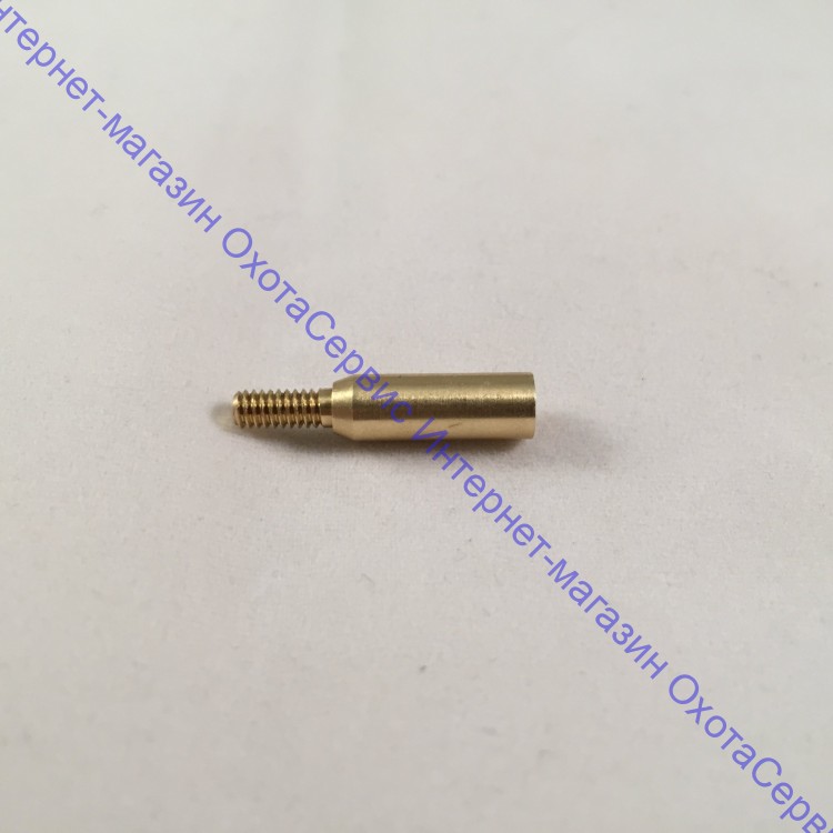 Переходник Dewey, латунь, мама/мама, резьбы дюймовые 5/40 на 8/32 к шомполам Dewey, ЧИСТОGUN, 17A