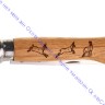 Нож Opinel серии Tradition Animalia №08, клинок 8,5см, нерж.сталь, рукоять-дуб, рис.-серна, 001621