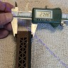 Тыльник для приклада 25 мм, с рисунком, вентилируемый, коричневый, BC024 brown