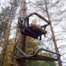 Лабаз-самолаз ShotTime Treestand, не требующий лестницы, сталь, камуфляж - лес, 98х62х30см, вес 15 кг, ST-TR-17