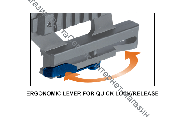 Кронштейн боковой UTG PRO (U978S) Picatinny на Тигр/Сайгу/Вепрь, быстросъемный,  MTU016
