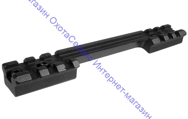 Планка Picatinny UTG на Remington 700, Short Action, 3+3 слота, вырез под гильзу, сталь, 122г,  MNT-RM700S