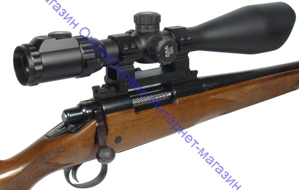 Планка Picatinny UTG на Remington 700, Short Action, 3+3 слота, вырез под гильзу, сталь, 122г,  MNT-RM700S