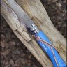 Нож Opinel серии Tradition Colored №07, клинок 8см, нерж.сталь, рукоять-граб, цвет голубой, темляк, 001441