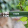 Нож Opinel серии Tradition Colored №08, клинок 8,5см, нерж.сталь, рукоять-граб, цвет хаки, темляк, 001703