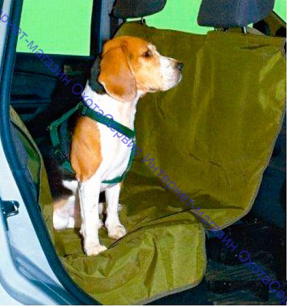 VEKTOR Автогамак - накидка на автомобильные кресла для перевозки собак, однослойная, с водоотталкивающим PU покрытием, H-1