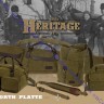 Чехол Allen North Platte Heritage, L=132см, для ружья, 2 внешних кармана, ремень, хлопок+кожа, зеленый, 543-52