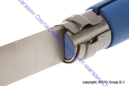 Нож Opinel серии Tradition Colored №08, клинок 8,5см, нерж.сталь, рукоять-граб, цвет синий, темляк, чехол, 001891