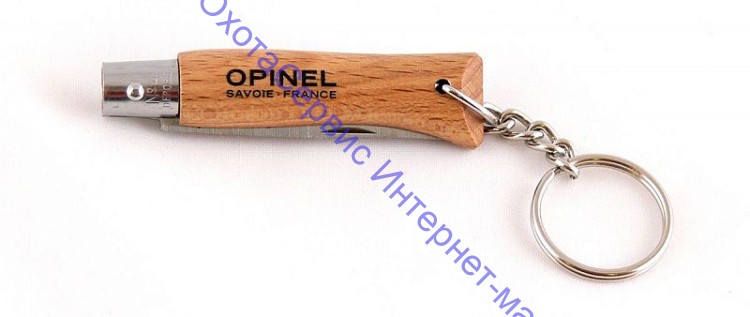 Нож Opinel серии Tradition Keyring №04, брелок, клинок 5см, нерж.сталь, бук, кольцо для ключей, 000081