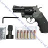 Револьвер пневматический Stalker STR (аналог "Colt Python 2,5") к.4,5мм, металл, 86 м/с, HOP-UP, чёрный, ST-41051R 
