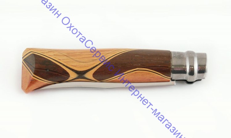 Нож Opinel серии Tradition Luxury №06 Chaperon, клинок 7см, нерж.сталь, зеркальная полировка, африканское дерево, 001400