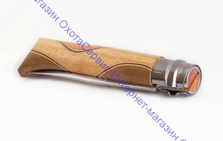 Нож Opinel серии Tradition Luxury №06 Chaperon, клинок 7см, нерж.сталь, зеркальная полировка, африканское дерево, 001400