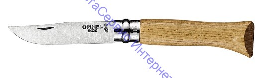 Нож Opinel серии Tradition Luxury №06, клинок 7см, нерж.сталь, рукоять-дуб, картон.коробка, 002024