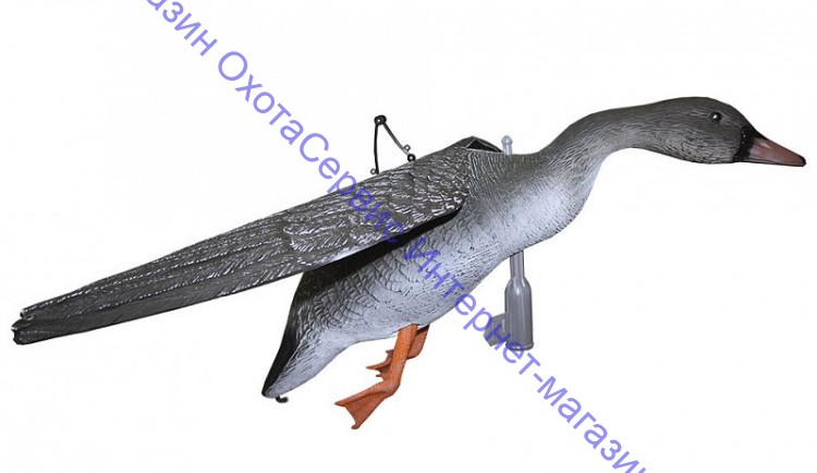 Sport Plast чучело гуся гуменник летящего, нескладное, подвижные крылья, пластик, матовый, FL1050
