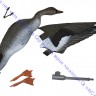 Sport Plast чучело гуся гуменник летящего, нескладное, подвижные крылья, пластик, матовый, FL1050