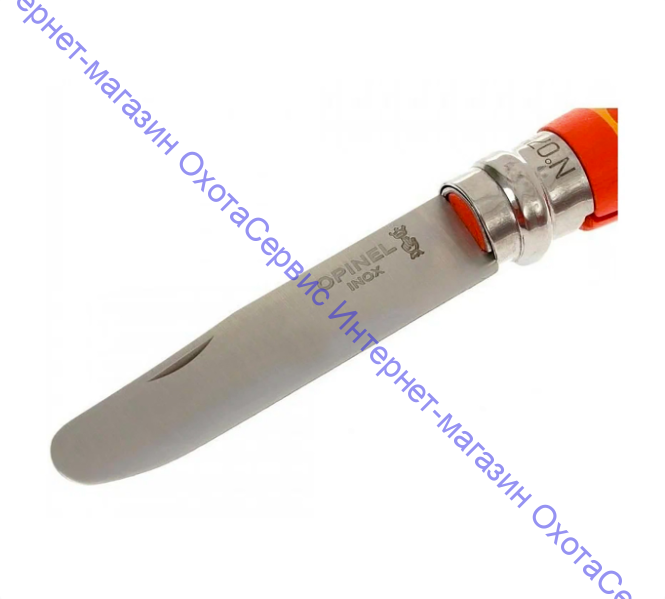 Нож Opinel серии MyFirstOpinel №07, клинок 8см, нерж.сталь, рукоять-бук, цвет-мандарин, 002363