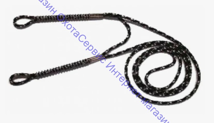 Шнурок FAULK'S плетеный капроновый на два манка, с фиксатором-пружиной из нержавеющей стали, DBL