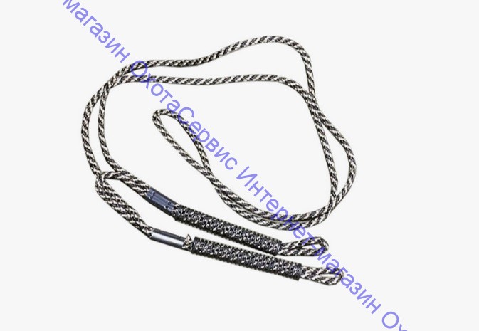 Шнурок FAULK'S плетеный капроновый на два манка, с фиксатором-пружиной из нержавеющей стали, DBL