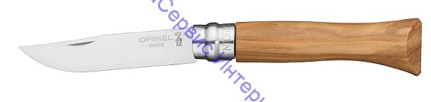 Нож Opinel серии Tradition Luxury №06, клинок 7см, нерж.сталь, рукоять-олива, картон.коробка, 002023