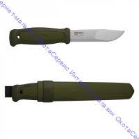 Нож Morakniv Kansbol, универсальный/охотничий, нержавеющая сталь, клинок 109мм, чёрный/зелёный, 12634