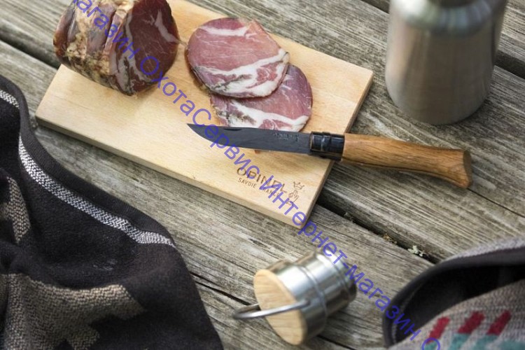 Нож Opinel серии Tradition Luxury №08, клинок 8,5см, нерж.сталь, черное PVD покрытие, дуб, 002172