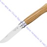 Нож Opinel серии Tradition Luxury №08, клинок 8,5см, нерж.сталь, зеркальная полировка, олива, чехол, футляр, 001004